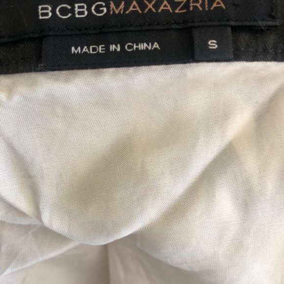 BCBGMaxAzria Black & White Sequin Chevron Skirt - Picture 4 of 4